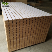 Mirage Melamine MDF/Slotted MDF Board, Melamine Slotted MDF with Aluminium Strip