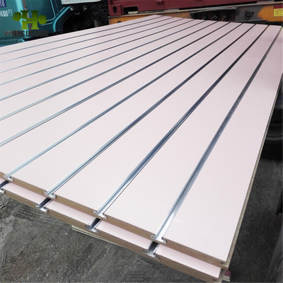 MDF Slatwall Panels / Slotted MDF with Strips and Hooks