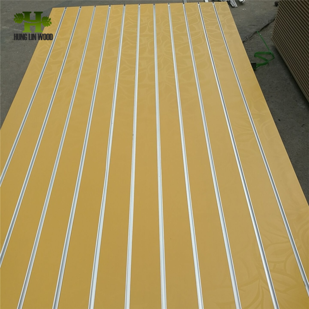 15mm/18mm Slatwall Board Slotted MDF Board From China Factory