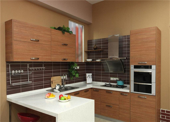 Chinese Factory Wholesale Custom Flat Pack Modern Kitchen Cabinet