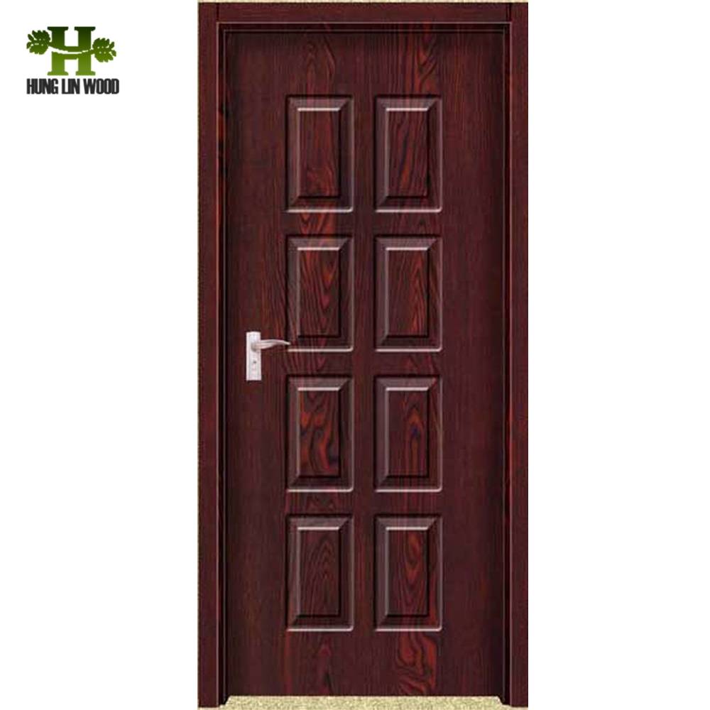Modern Room Door Design Bedroom HDF Moulded Door Skin