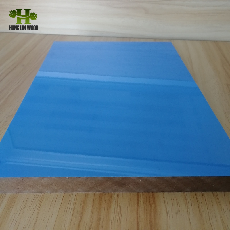 Single Color High Glossy UV Coated Melamine Faced MDF of All Size for Kitchen