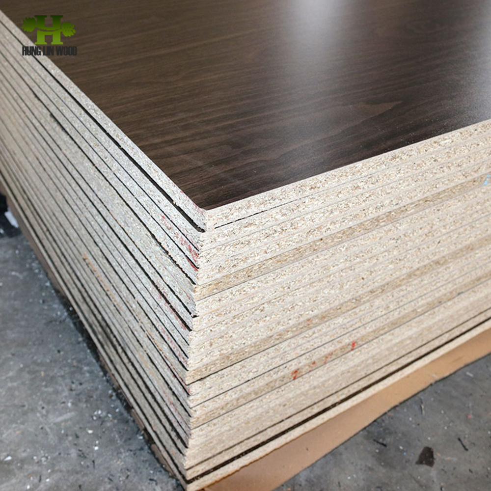 Size 1220*2440*12/15/18/25mm Melamine Paper Laminated Particle Board
