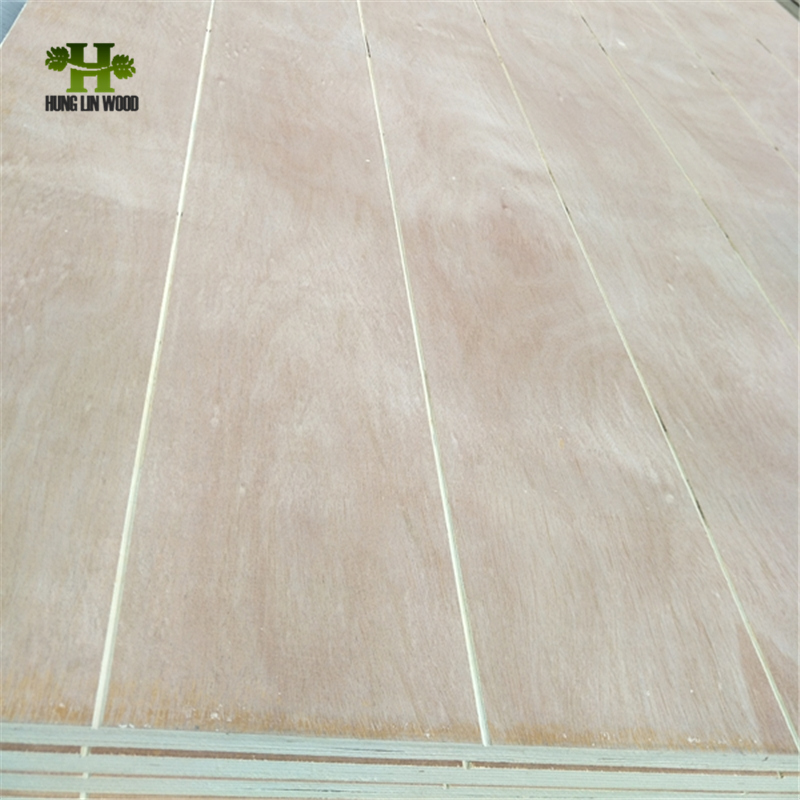 Slotted Pine Plywoood with W, U, Flat Groove