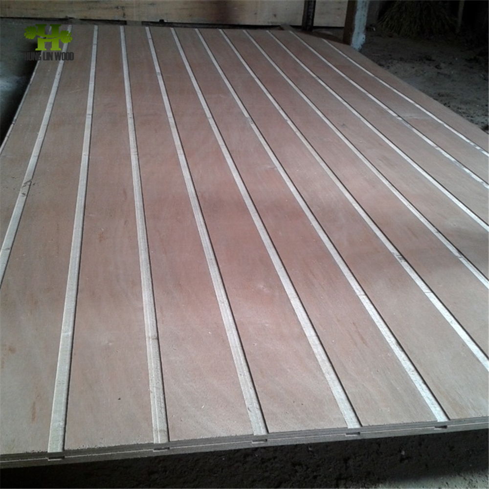Factory Direct Sale Grooved & Slotted Plywood From China Manufactuer