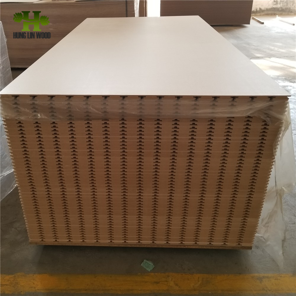 7 and 11 Grooves Melamine MDF Slatwall Panels with Aluminum