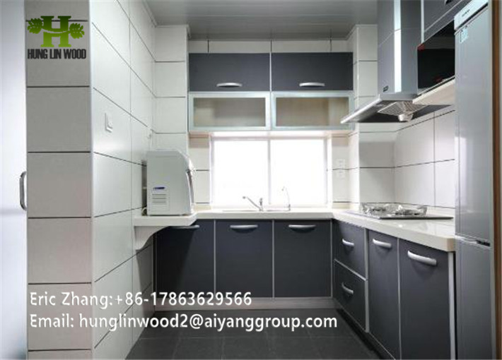 High-End Practical Simple and Durable Modular PVC Kitchen Cabinet Furniture