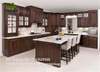 Popular Modern Modular MDF MFC Customized Laminate Kitchen Cabinet