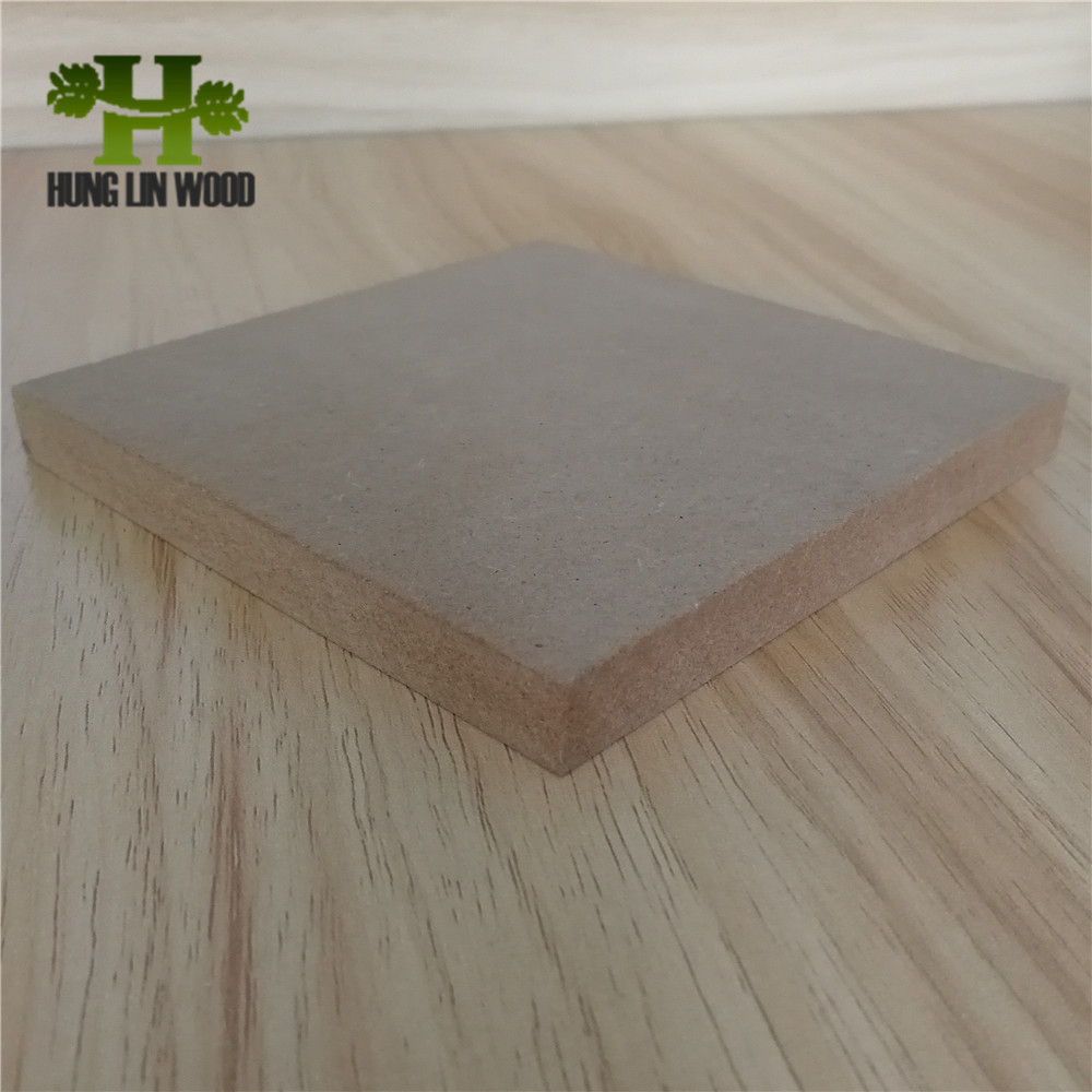 1220X2440X17mm Plain MDF Light Color Raw MDF 17mm Without Pallet Package Loading