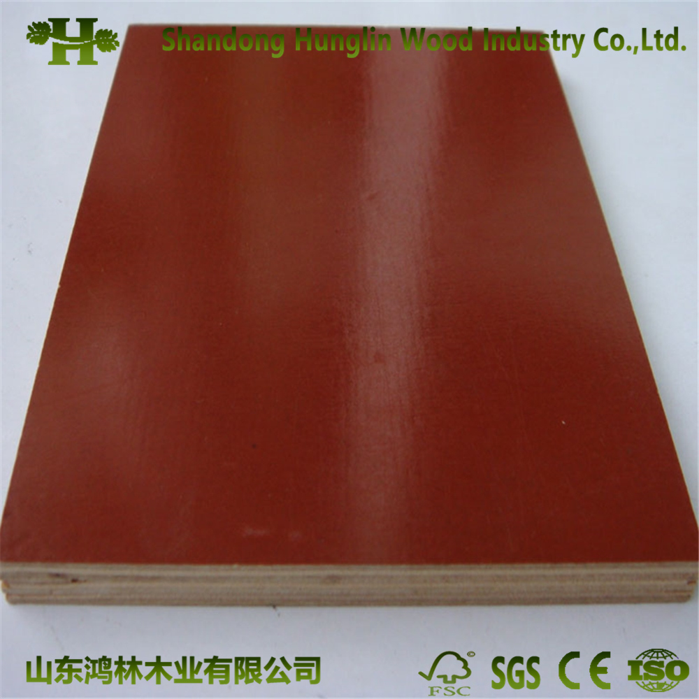Red/Yellow/Blue/Green PP Film Faced Plywood More Times Reused Plastic Plywood